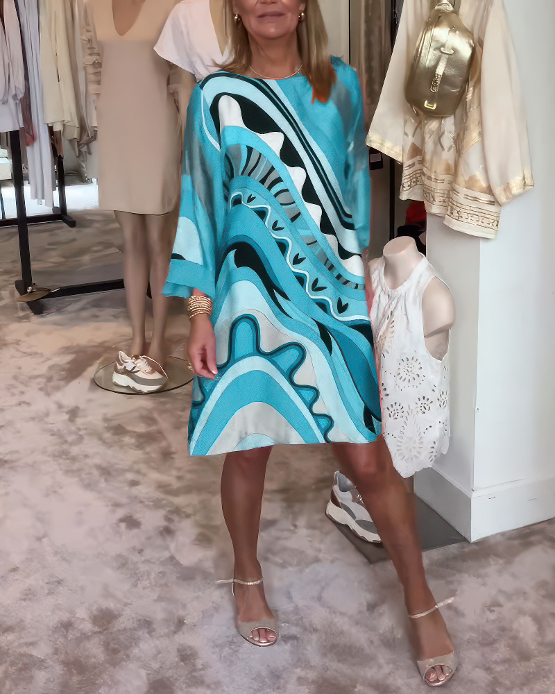 Chiara – Robe élegante à col rond