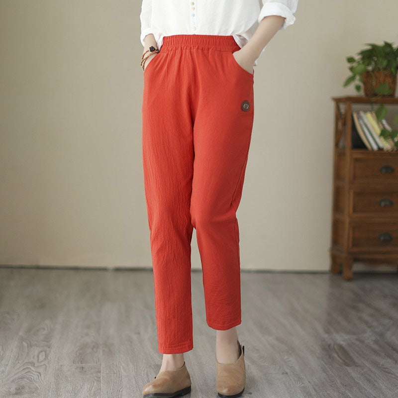 【Coton Et Lin】Comfortable Décontracté Pants