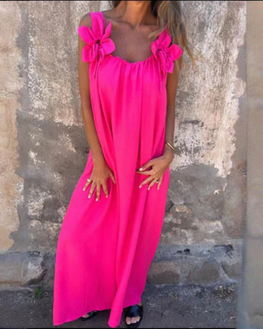 Aryanna - Elegant floral long robe