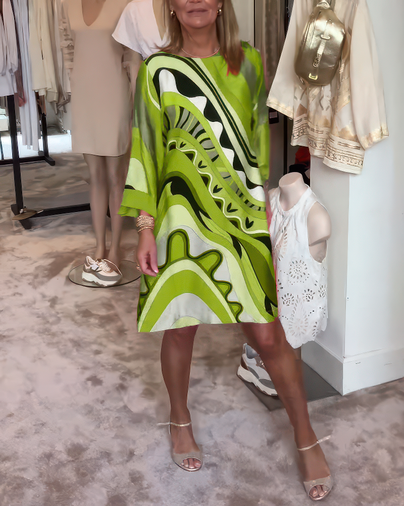 Chiara – Robe élegante à col rond