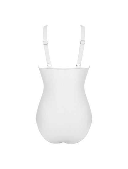 The Sculpting V-Neck Mesh Suit