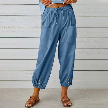 【Coton Et Lin】Comfortable Décontracté Pants