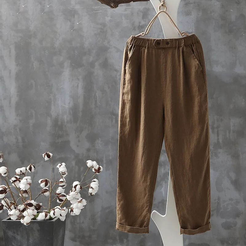 【Coton Et Lin】Comfortable Décontracté Pants