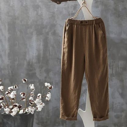 【Coton Et Lin】Comfortable Décontracté Pants