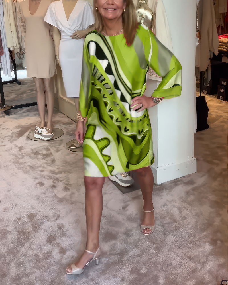 Chiara – Robe élegante à col rond
