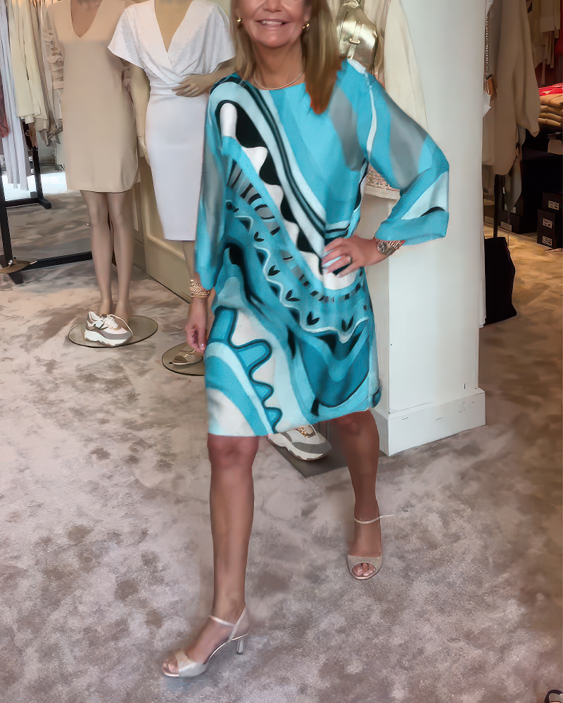 Chiara – Robe élegante à col rond