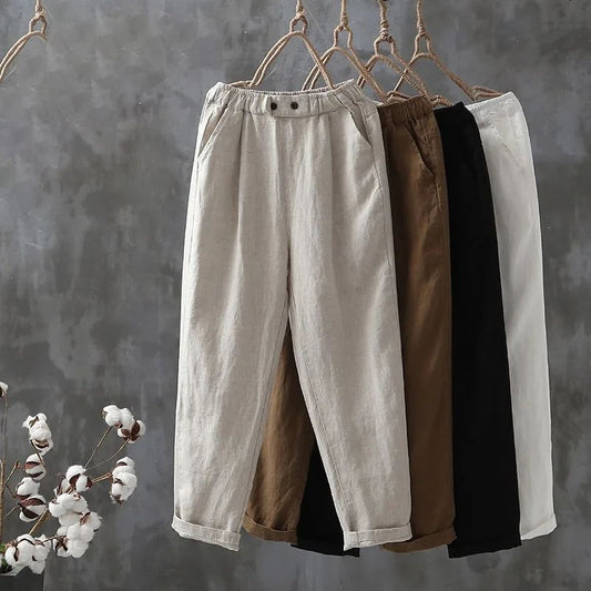 【Coton Et Lin】Comfortable Décontracté Pants