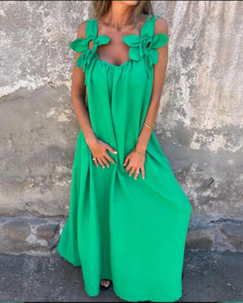 Aryanna - Elegant floral long robe