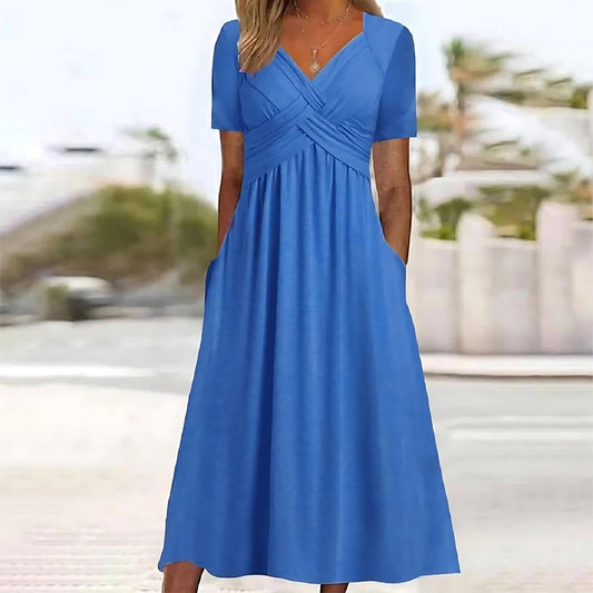 Carissa - Elegant midi robe