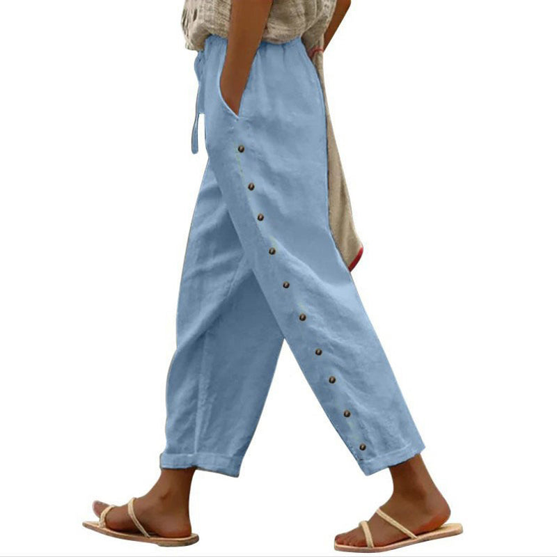 【Coton Et Lin】Comfortable Décontracté Pants