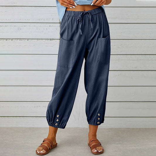 【Coton Et Lin】Comfortable Décontracté Pants